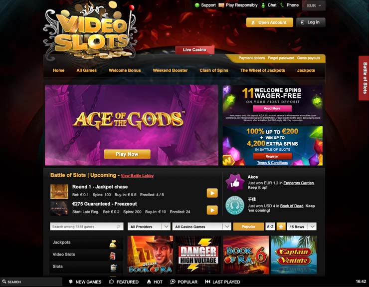 videoslots casino