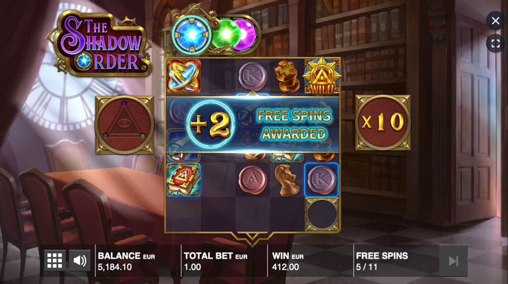 The Shadow Order Free Spins bonus.